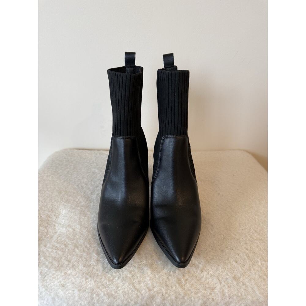 Blondo Women Waterproof Black Leather And Textile Ankle Boots Size 9 Whimsygoth